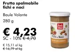 NaturaSì Frutta spalmabile fichi e noci Baule Volante offerta