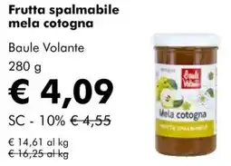 NaturaSì Frutta spalmabile mela cotogna Baule Volante offerta
