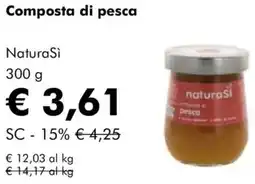 NaturaSì Composta di pesca NaturaSì offerta