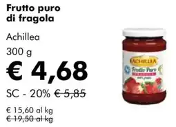 NaturaSì Frutto puro di fragola Achillea offerta