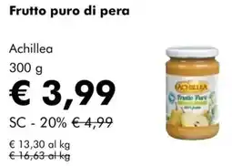 NaturaSì Frutto puro di pera Achillea offerta