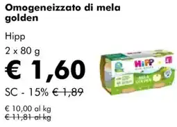 NaturaSì Omogeneizzato di mela golden Hipp offerta
