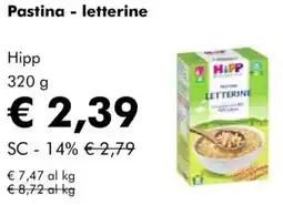 NaturaSì Pastina - letterine Hipp offerta