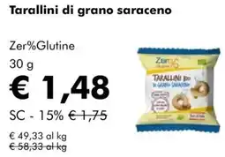 NaturaSì Tarallini di grano saraceno Zer%Glutine offerta