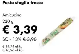 NaturaSì Pasta sfoglia fresca Amicucina offerta