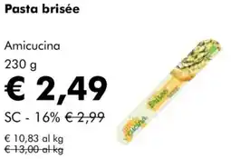 NaturaSì Pasta brisée Amicucina offerta