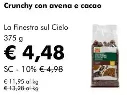NaturaSì Crunchy con avena e cacao La Finestra sul Cielo offerta