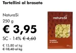 NaturaSì Tortellini al brasato Natura Si offerta