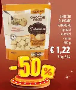 Conad Superstore Gnocchi di patate patamore spinaci, classici e mini offerta