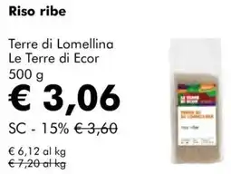 NaturaSì Riso ribe Terre di Lomellina Le Terre di Ecor offerta