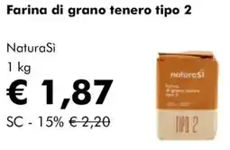 NaturaSì Farina di grano tenero tipo 2 Natura Si offerta