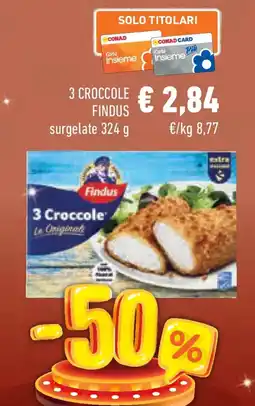 Conad Superstore 3 croccole FINDUS offerta