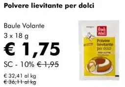 NaturaSì Polvere lievitante per dolci Baule Volante offerta