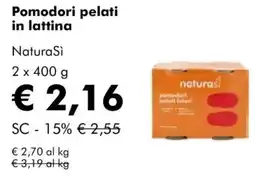 NaturaSì Pomodori pelati in lattina NaturaSi offerta