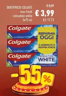 Conad Superstore Dentifricio colgate max fresh e sensation white offerta