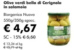 NaturaSì Olive verdi bella di Cerignola in salamoia Biorganica Nuova offerta