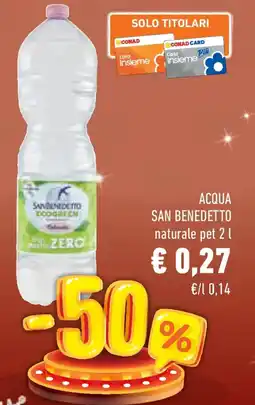 Conad Superstore Acqua san benedetto naturale offerta