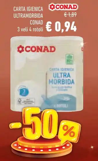 Carta igienica ultramorbida CONAD