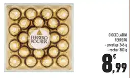 Conad Superstore Cioccolatini ferrero prestige e rocher offerta