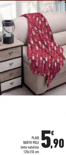 Conad Superstore Plaid north pole tema natalizio offerta
