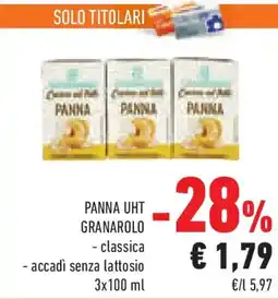 Conad Superstore Panna uht granarolo classica e accadì senza lattosio offerta