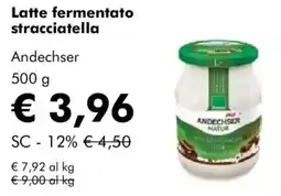NaturaSì Latte fermentato stracciatella Andechser offerta