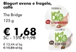 NaturaSì Biogurt avena e fragola, caffè The Bridge offerta