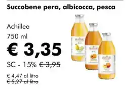 NaturaSì Succobene pera, albicocca, pesca Achillea offerta