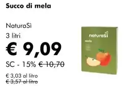 NaturaSì Succo di mela NaturaSì offerta