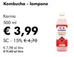 NaturaSì Kombucha - lampone Karma offerta