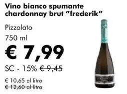 NaturaSì Vino bianco spumante chardonnay brut "frederik" Pizzolato offerta