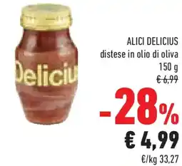 Conad Superstore Alici delicius distese in olio di oliva offerta