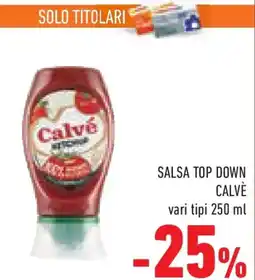 Conad Superstore Salsa top down CALVÈ offerta