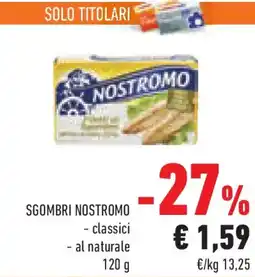 Conad Superstore Sgombri nostromo classici e al naturale offerta