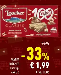 Conad Superstore Wafer LOACKER offerta