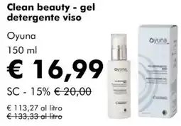NaturaSì Clean beauty - gel detergente viso Oyuna offerta