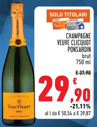Champagne VEUVE CLICQUOT PONSARDIN brut