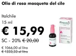 NaturaSì Olio di rosa mosqueta del cile Italchile offerta