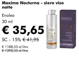 NaturaSì Maxima Nocturna - siero viso notte Enolea offerta