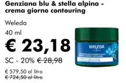 NaturaSì Genziana blu & stella alpina - crema giorno contouring Weleda offerta