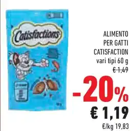 Conad Superstore Alimento per gatti CATISFACTION offerta