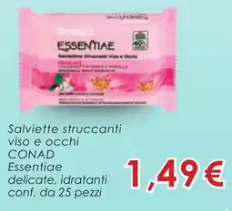 Conad Salviette struccanti viso e occhi CONAD offerta