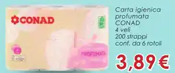 Conad Carta igienica profumata CONAD offerta