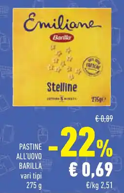 Conad Superstore Pastine all'uovo BARILLA offerta