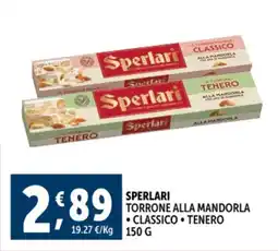 Deco Supermercati Sperlari torrone alla mandorla offerta
