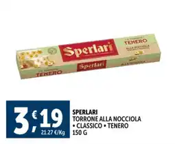 Deco Supermercati Sperlari torrone alla nocciola offerta