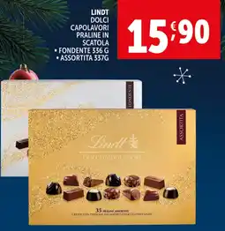 Deco Supermercati Lindt dolci capolavori praline in scatola offerta
