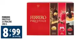 Deco Supermercati Ferrero prestige 21 praline offerta