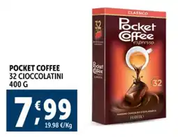 Deco Supermercati Pocket coffee 32 cioccolatini offerta