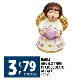 Deco Supermercati Bauli angelo thun di cioccolato al latte offerta